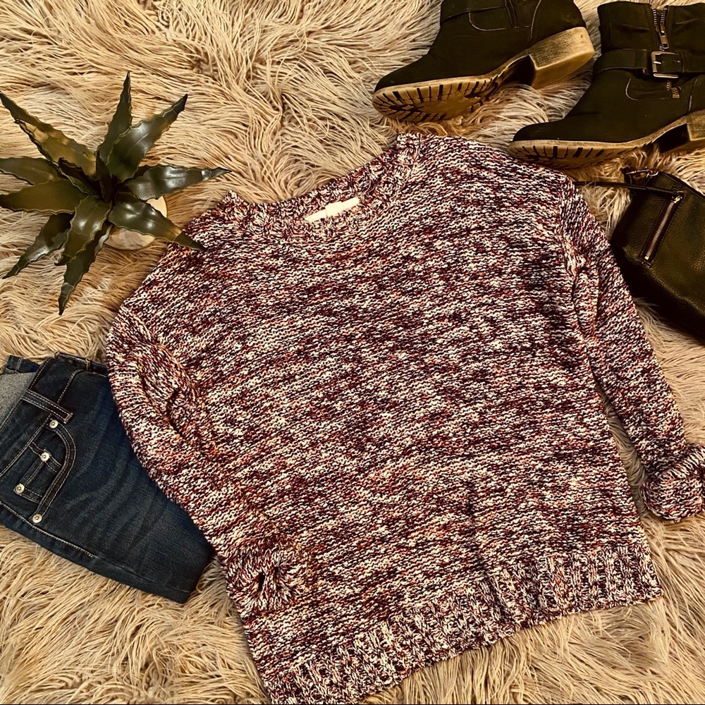 ❤️ EUC Forever 21 purple and pink knit sweater